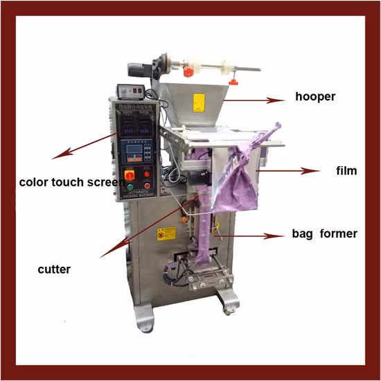 Proveedor de China, bolsa/bolsa automática, máquina de llenado y sellado de embalaje de café/jugo/café/leche en polvo vertical para embalaje de polvo